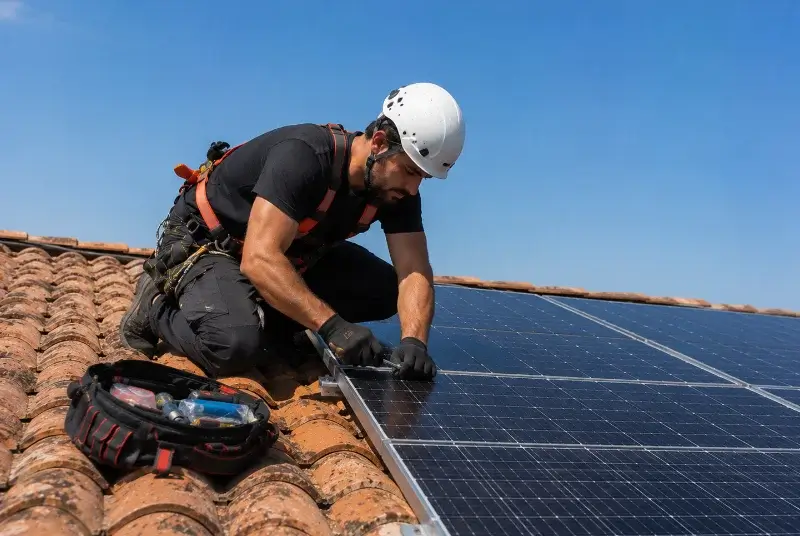 Maintenance et monitoring de panneaux solaires à Civrieux