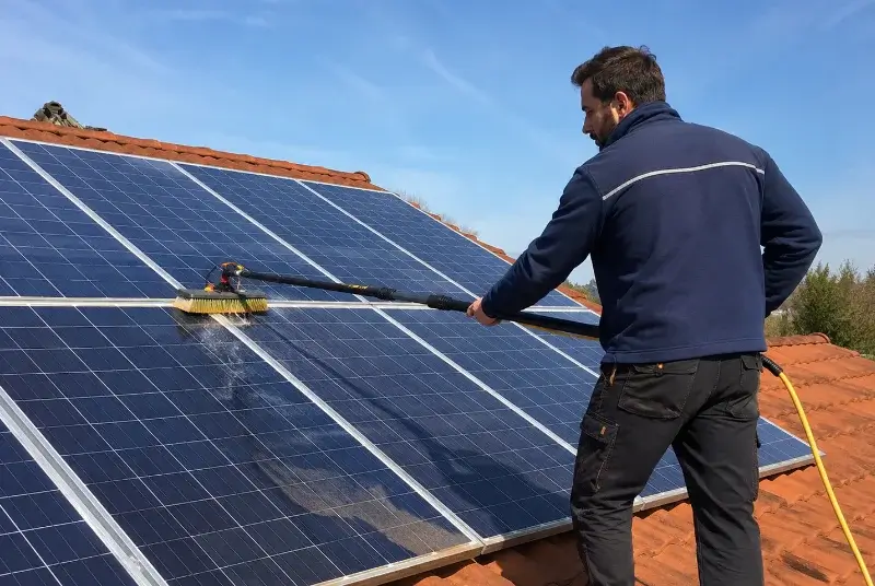 Nettoyage et entretien de panneaux solaires à Civrieux